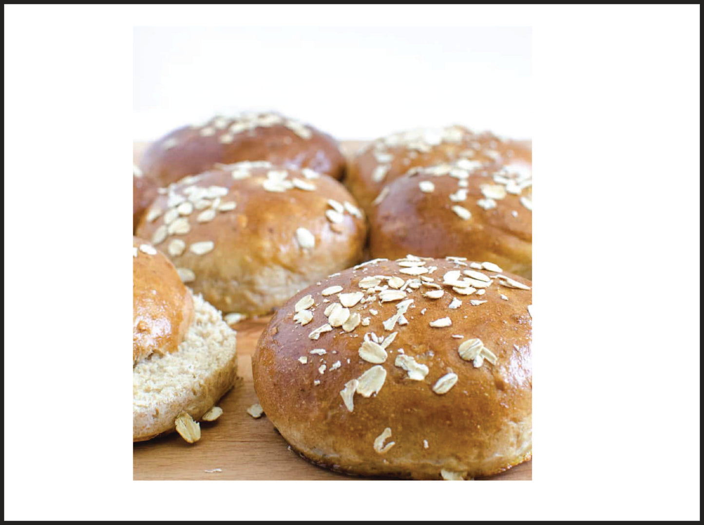 Milk bun with cinnamon and oats 玉桂燕麥牛奶餐包 (6pcs pack)