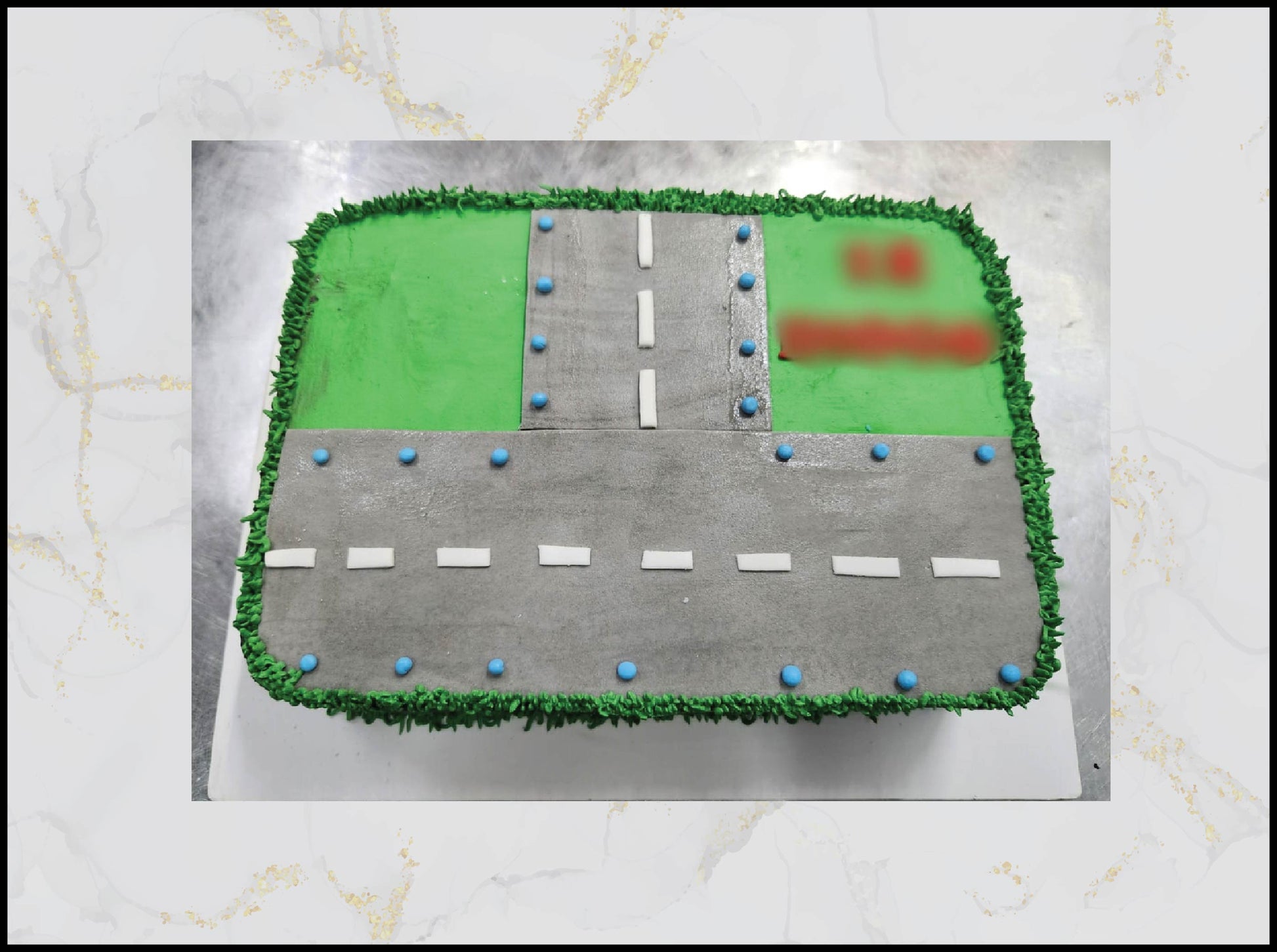 Airplane Runway Birthday Cake with aviation theme in Macau