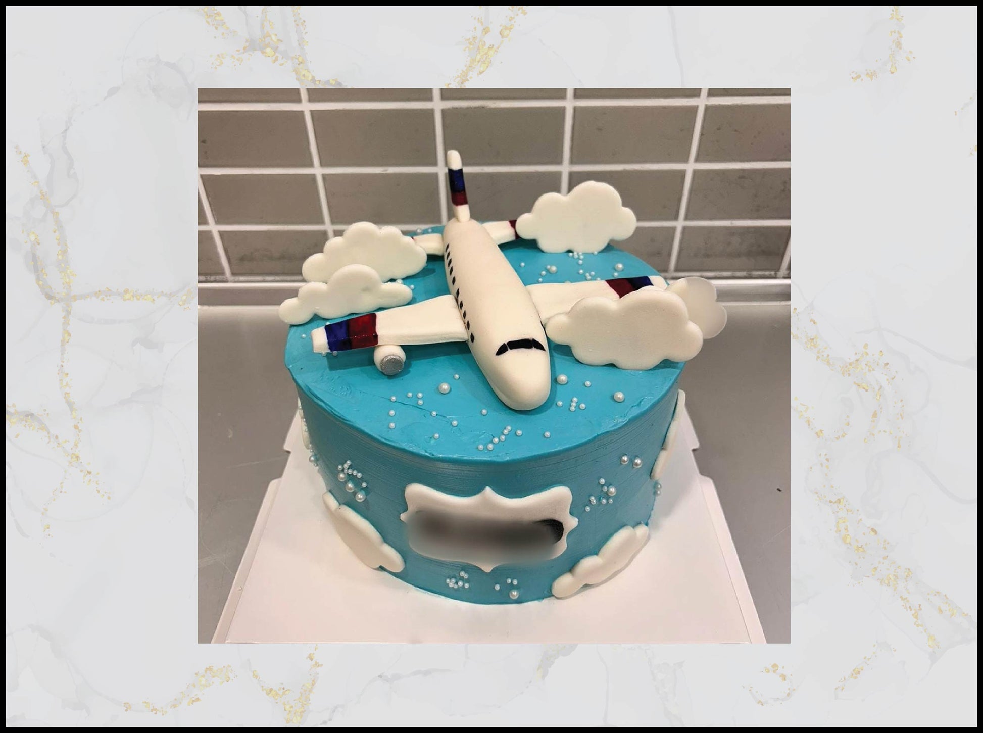 Airplane in the Sky Customized Cake with creative travel design in Macau