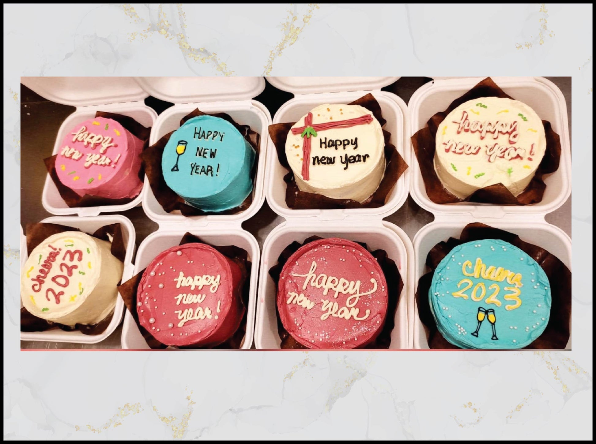 Bento celebration cake with elegant design in Macau
