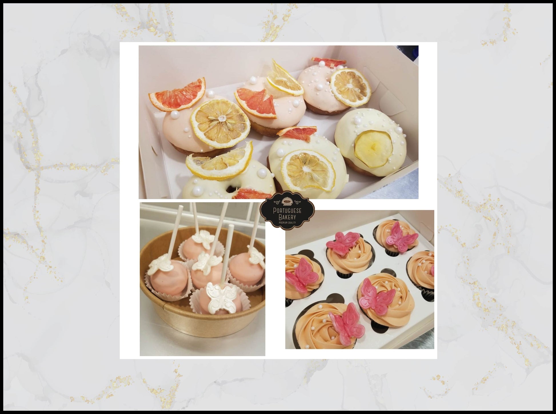 Butterfly Cake Pops, Donuts and Cupcakes with whimsical pastel design in Macau