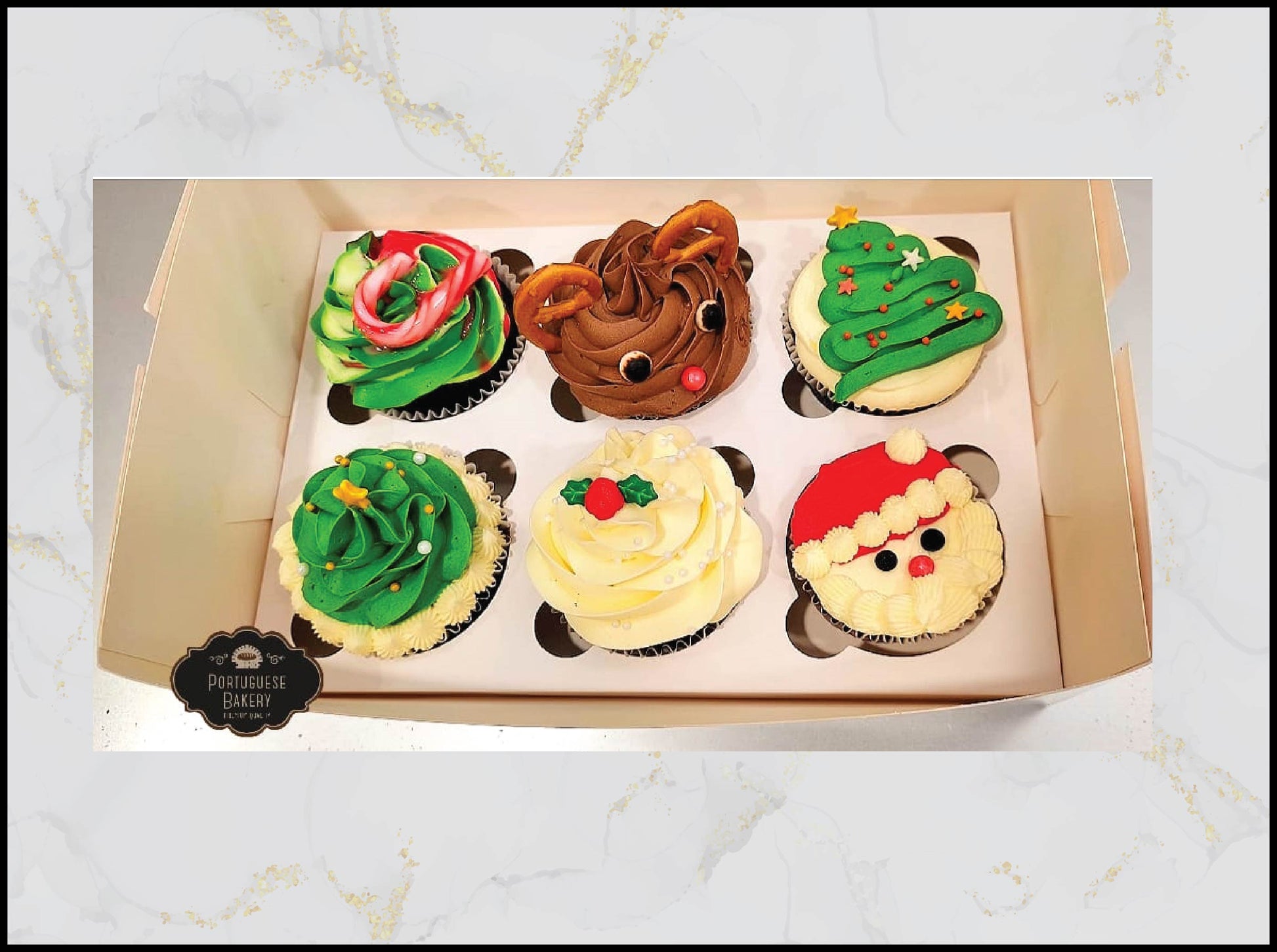Christmas cupcake with festive holiday design in Macau