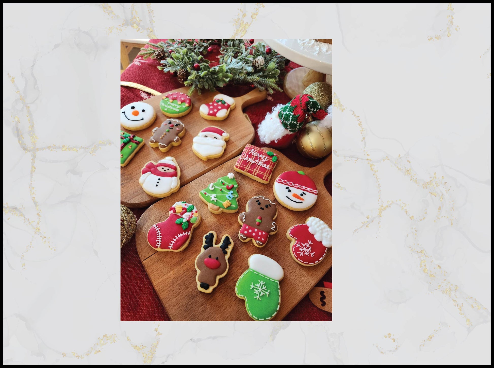 Christmas Seasonal Cookies with festive design in Macau