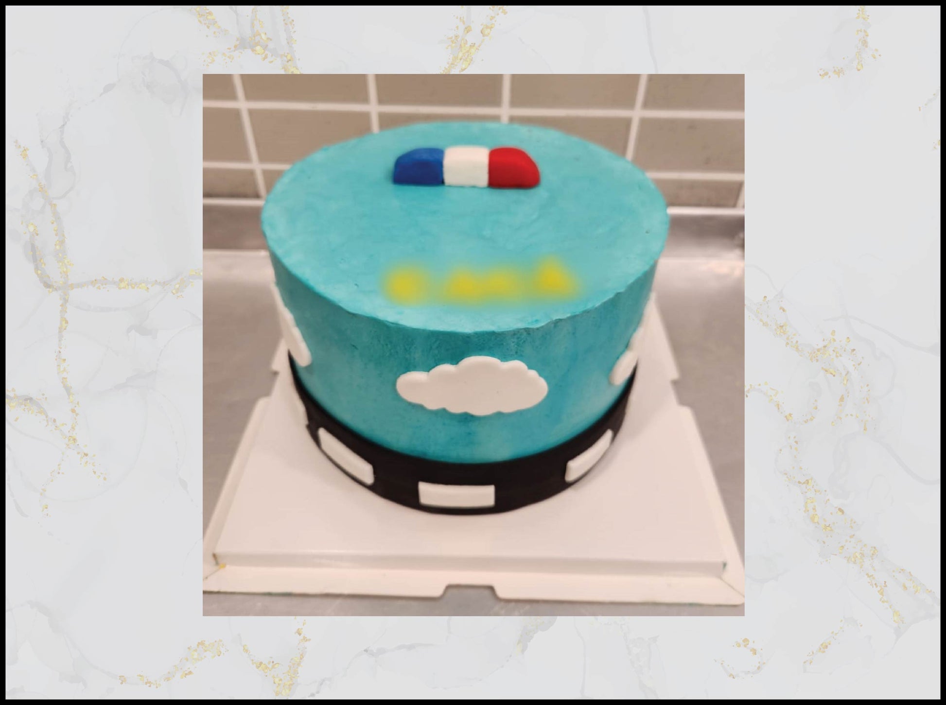 Cute Police Customized Cake with cartoon police officer design in Macau