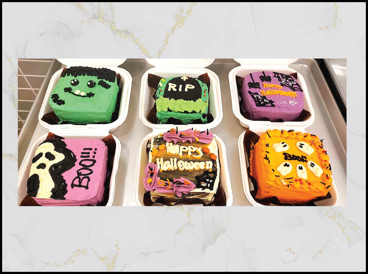 Halloween bento cake with spooky festive design in Macau