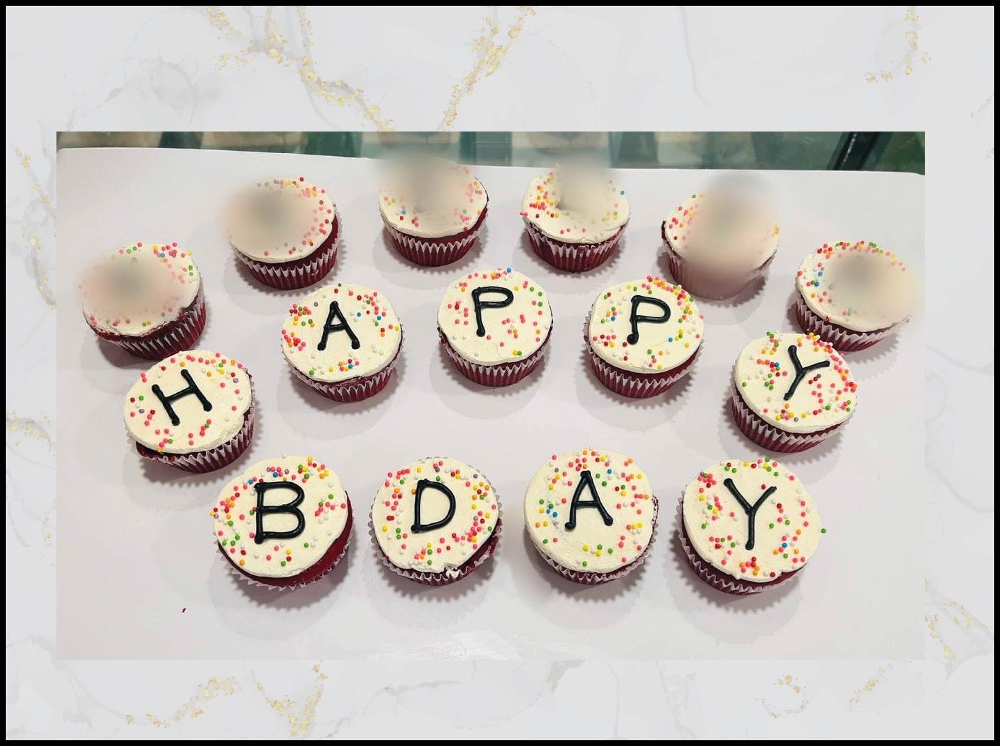 Happy birthday cupcakes with colorful festive design in Macau