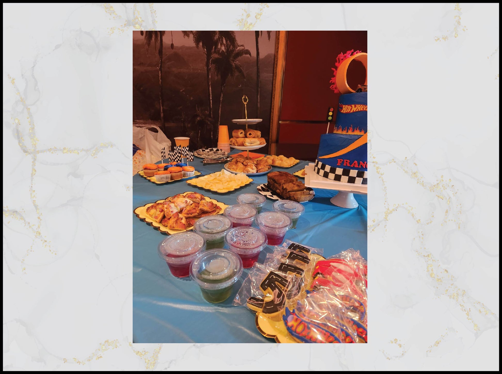 Hot Wheels Catering Party Food with racing‑themed treats in Macau