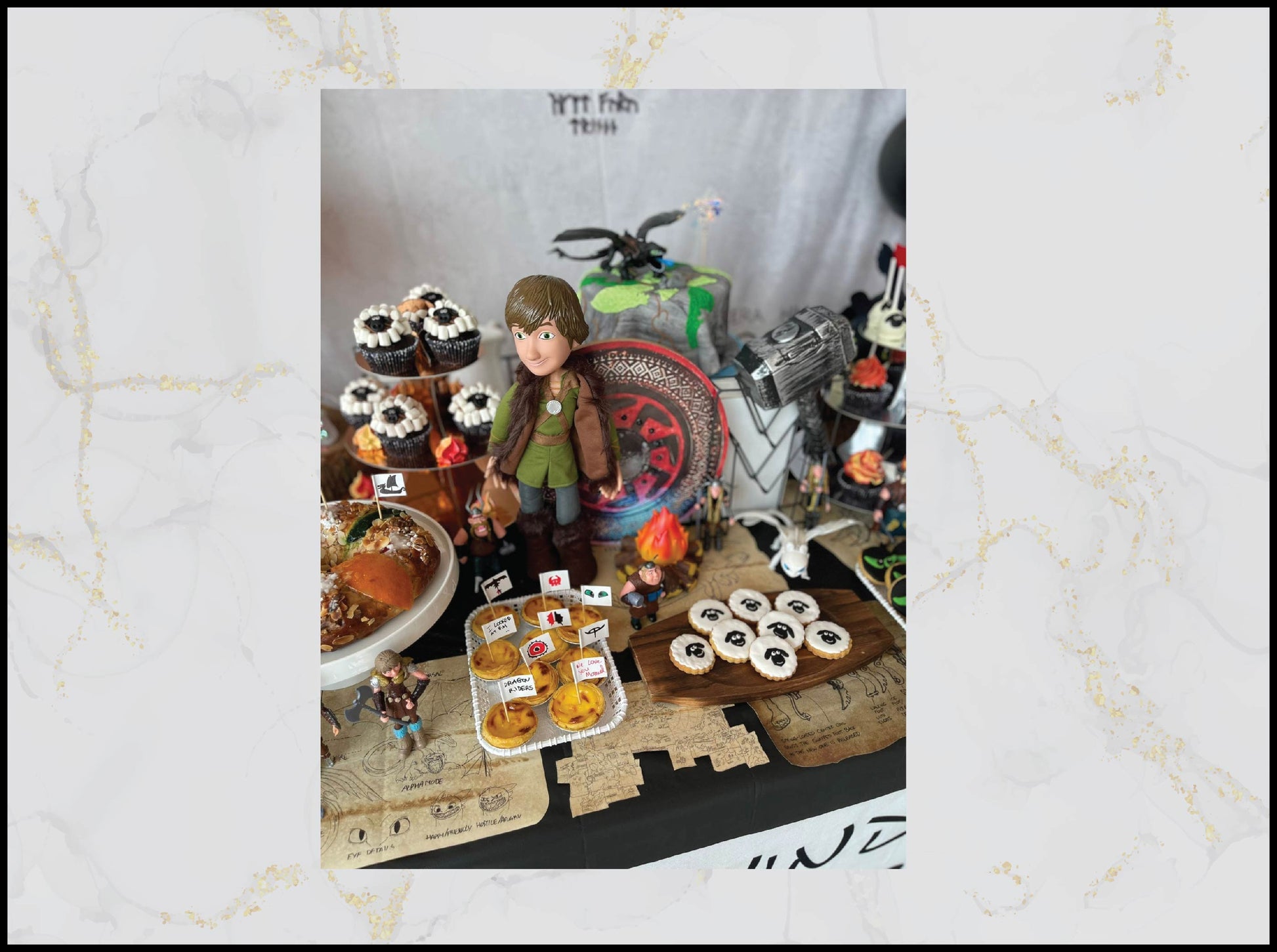 How to Train Your Dragon birthday treats with dragon theme in Macau