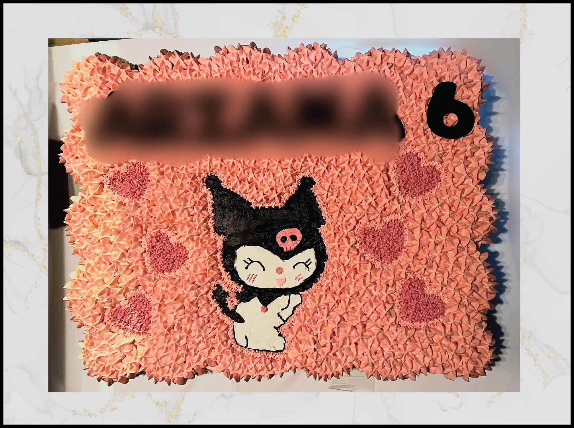 Kuromi pull apart cupcake with cute edgy design in Macau