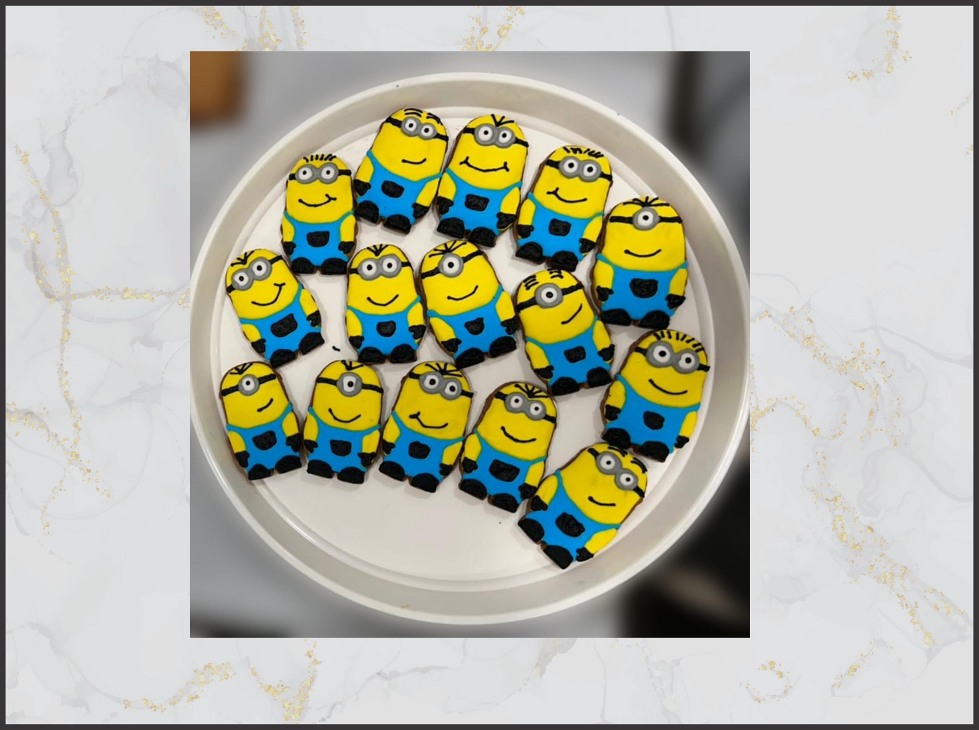 Minion-themed cookies macau cookies bakery order