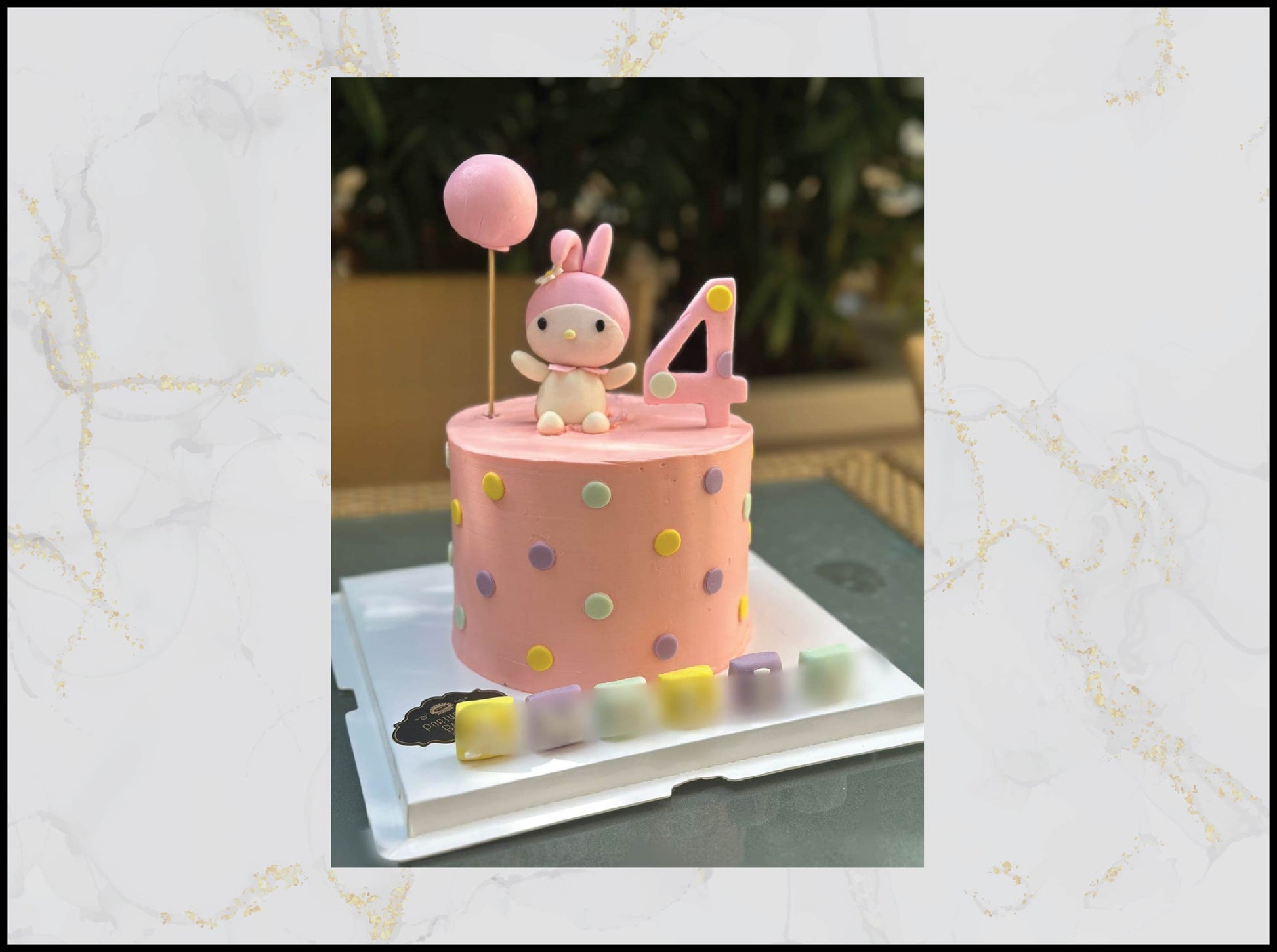My Melody Birthday Cake with cute pastel design in Macau