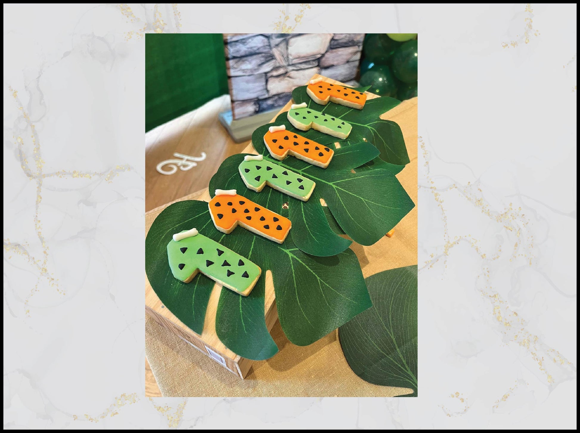 Number 1 Decorated Cookies with colorful birthday design in Macau