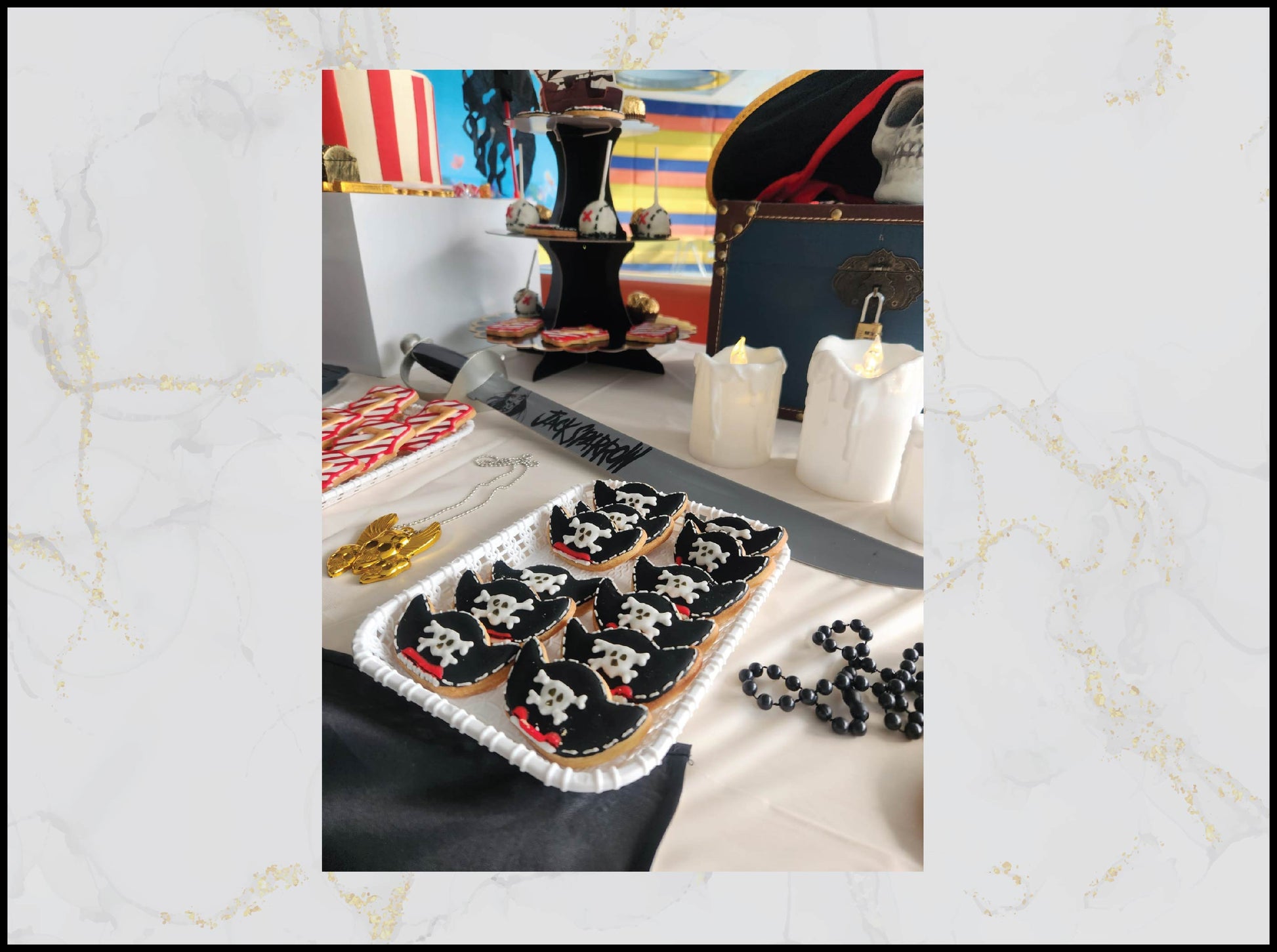 Pirate Hand Decorated Cookies with fun pirate theme in Macau