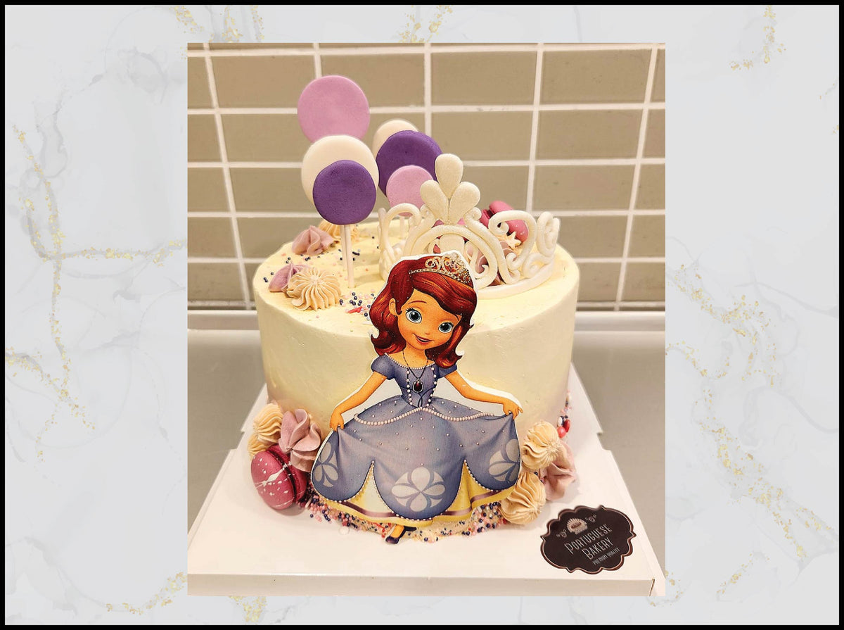 Sofia the First birthday cake with magical princess design in Macau