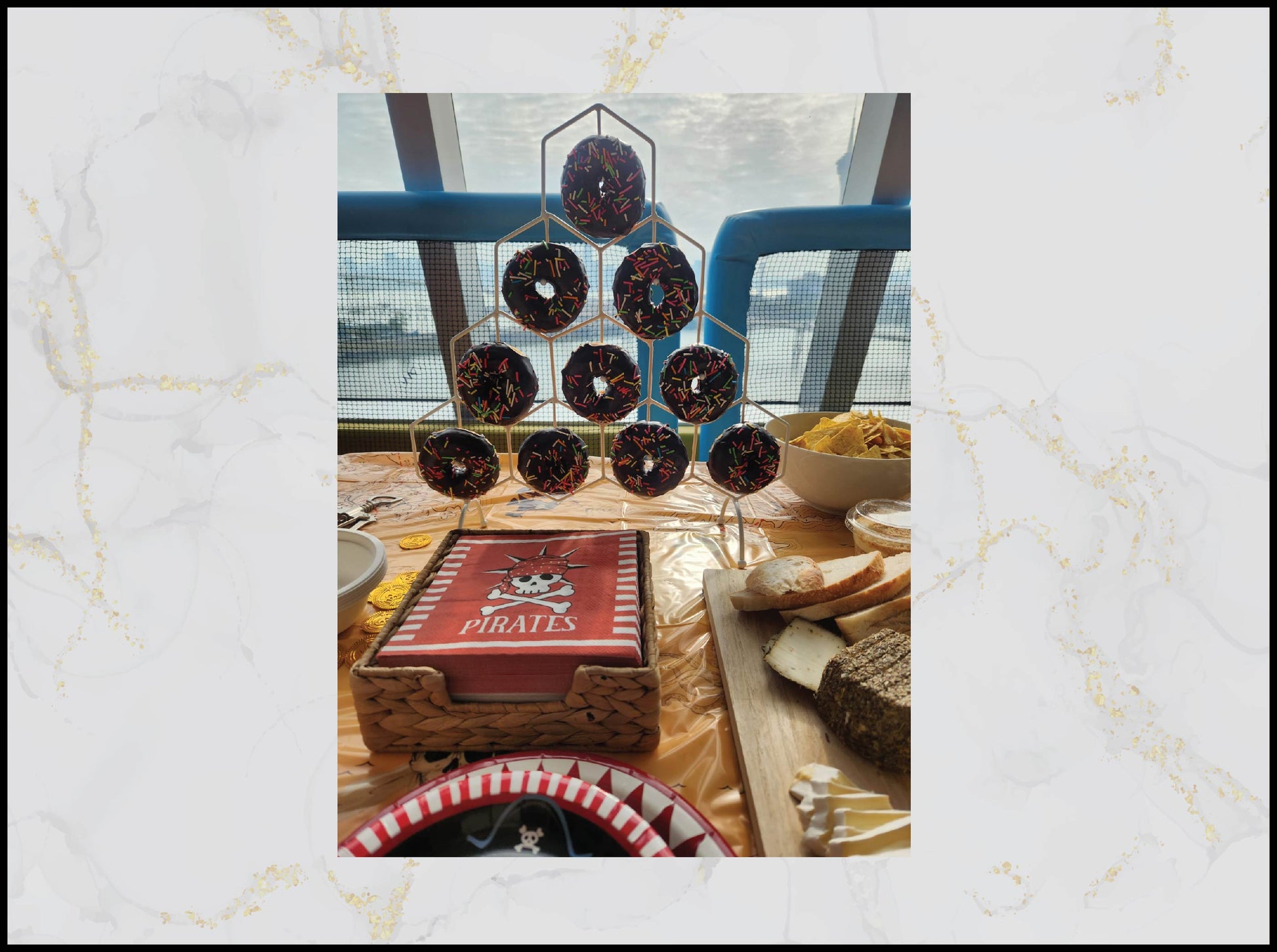 Sprinkle Donuts Birthday Catering with colorful party donuts in Macau