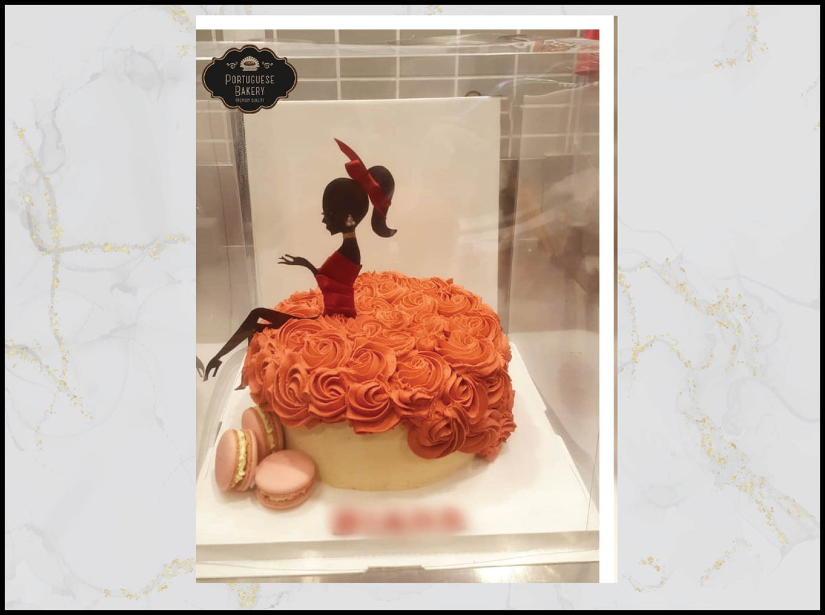 Woman Customized Cake with elegant personalized design in Macau
