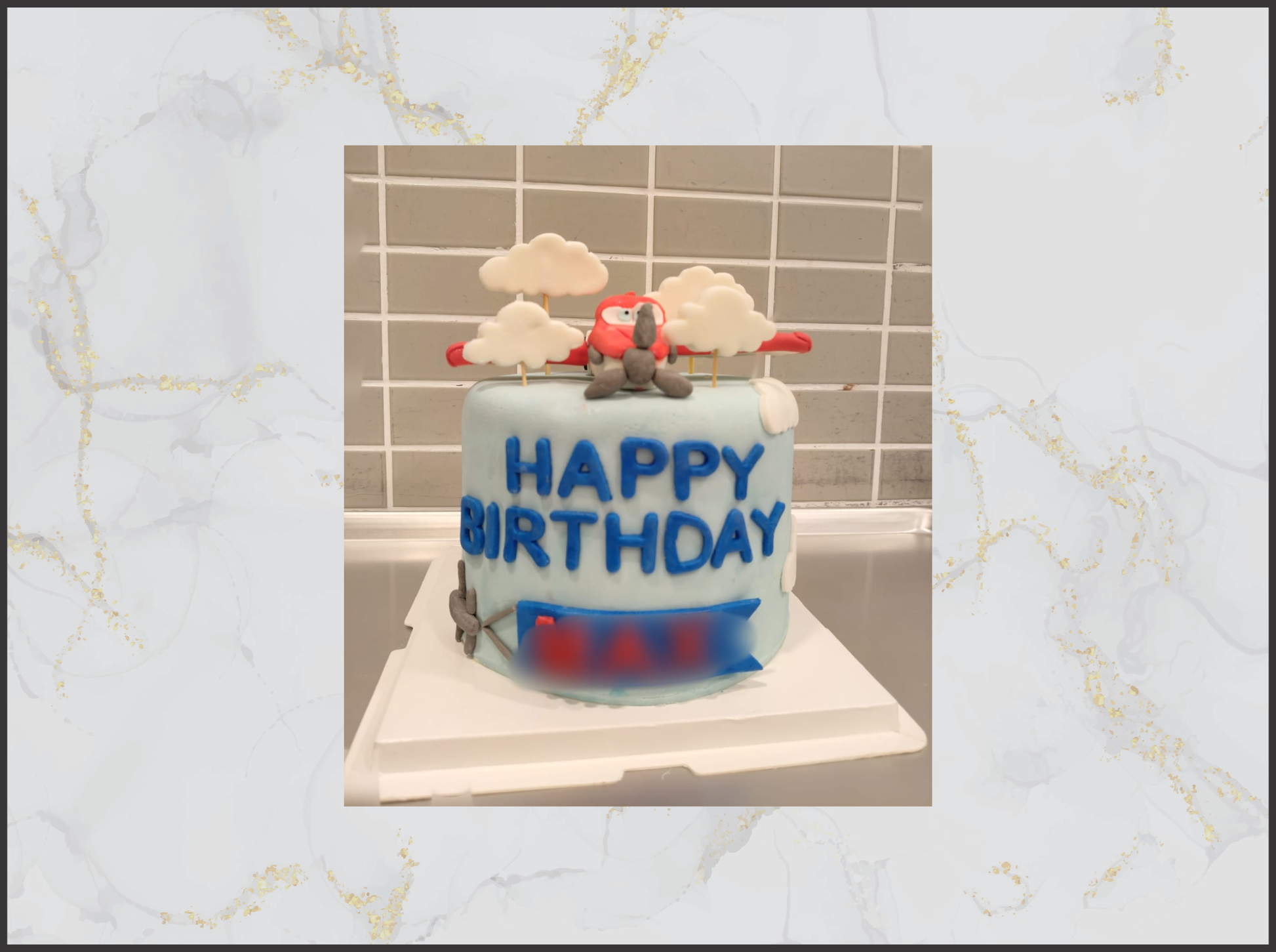 Birthday cake for children in Macau with cartoon theme