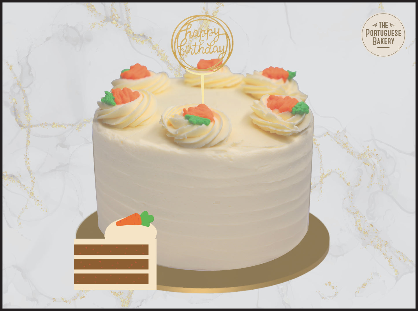 Carrot Cake with Cream Cheese 紅蘿蔔忌廉芝士蛋糕