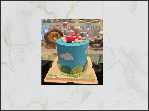 Kids birthday cake in Macau with colorful fondant decorations

