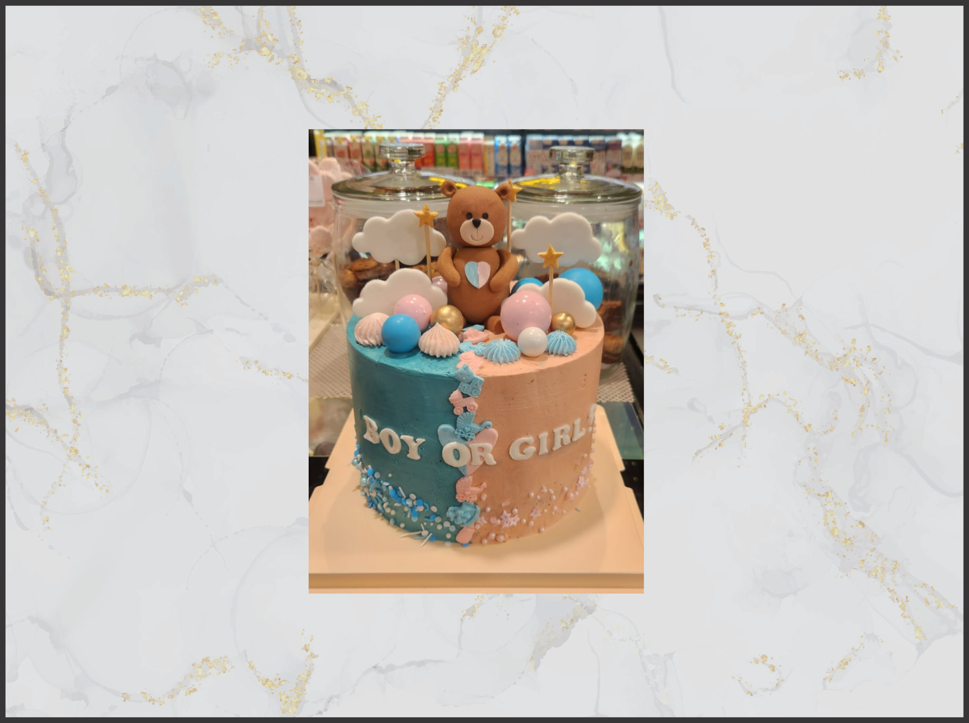 Kids birthday cake in Macau with colorful fondant decorations