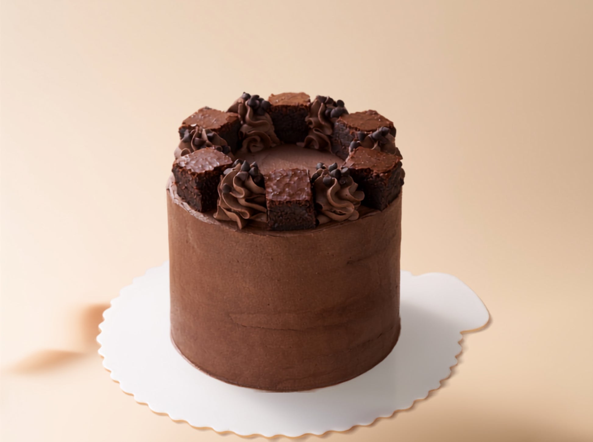 Ultimate chocolate cake 雙重朱古力蛋糕 with elegant design in Macau bakery cake